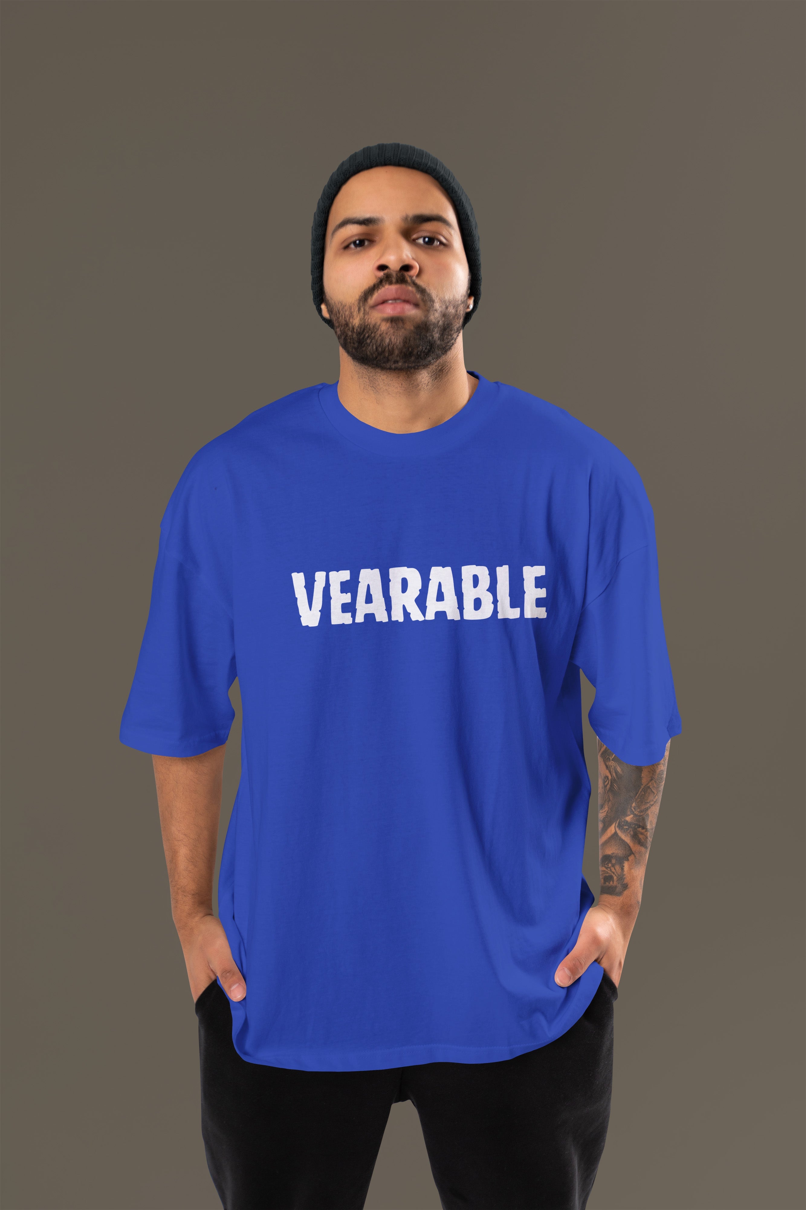 GOOD VIBES Premium Oversize Tshirt (Royal Blue)