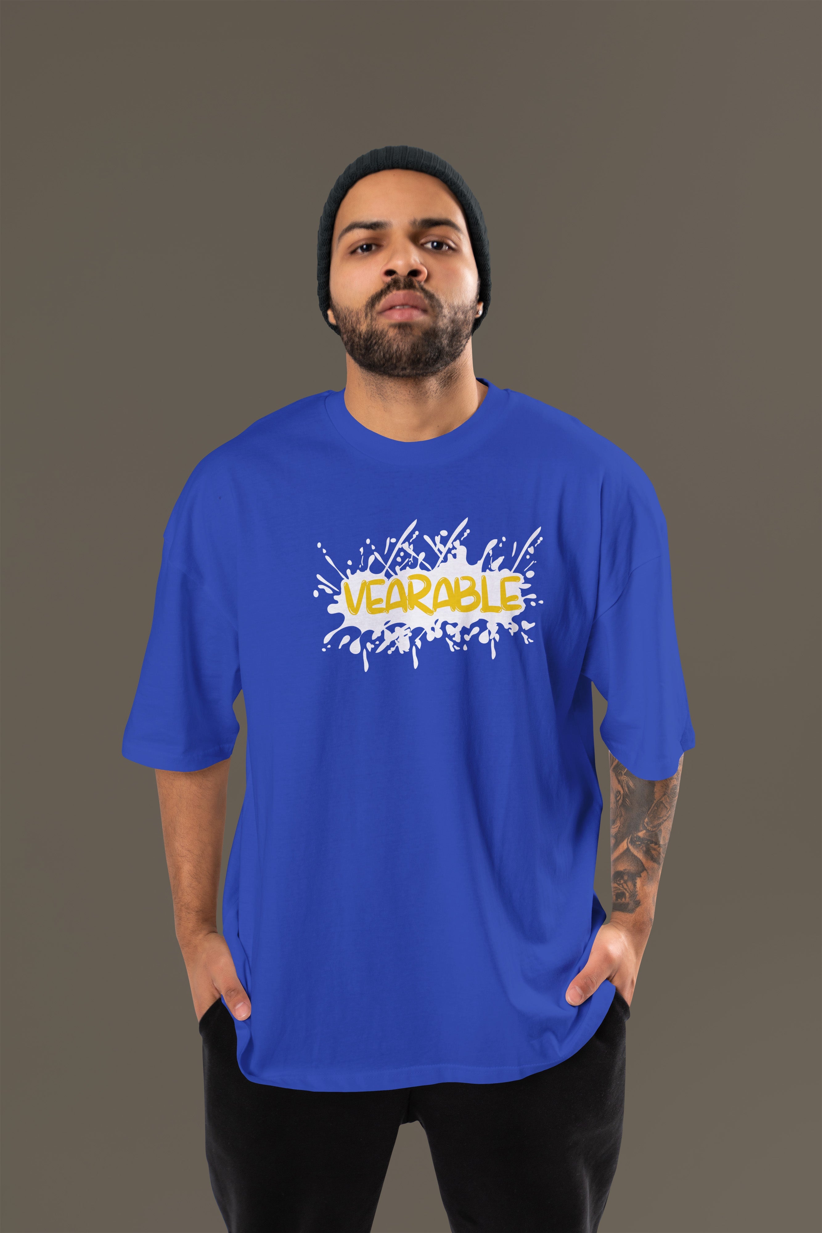 STAY HIGH Premium Oversize Tshirt (Royal Blue)