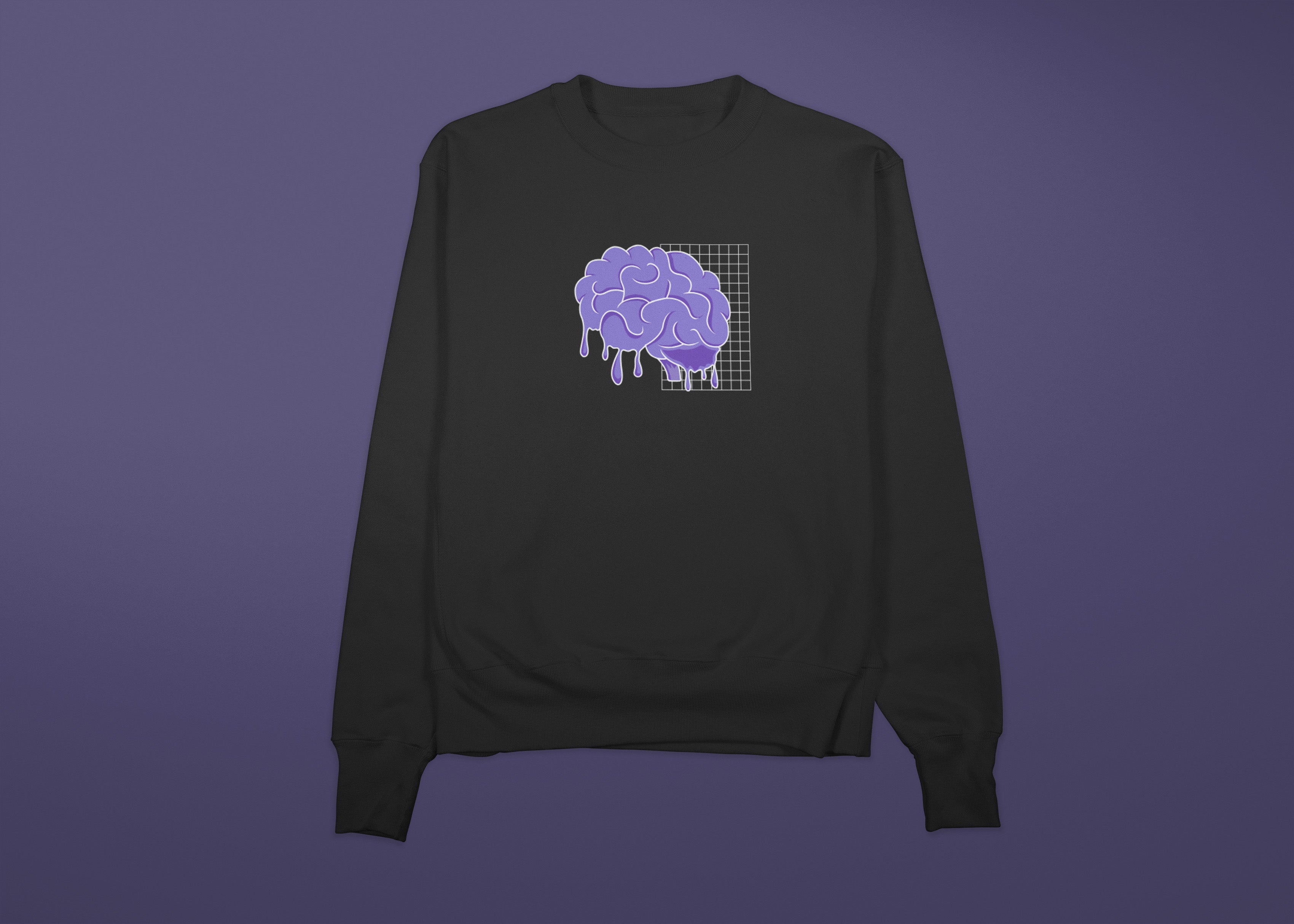 BRAIN DAMAGE Premium Sweatshirt (Black)