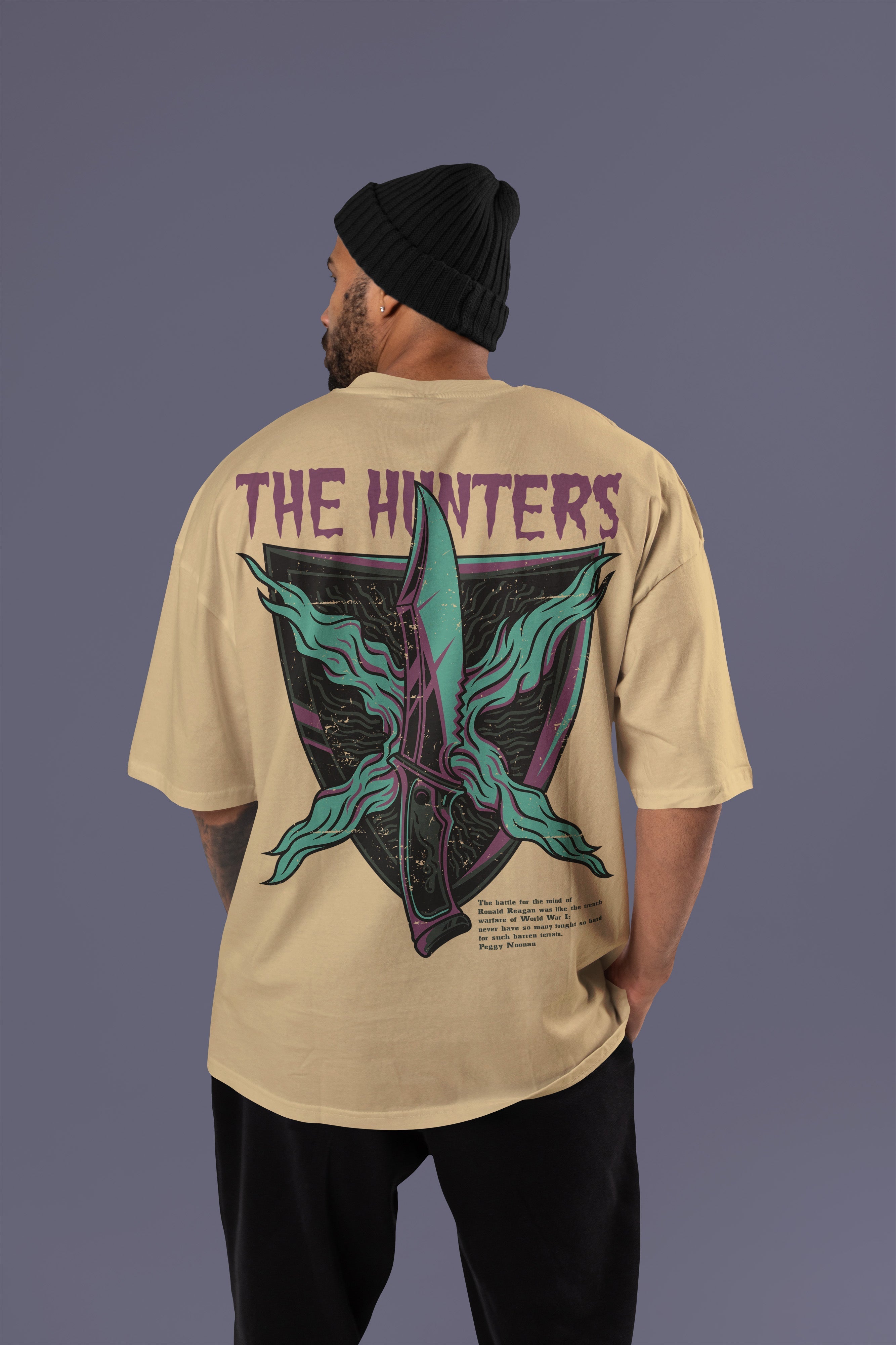 THE HUNTERS Premium Oversize Tshirt (Biege)