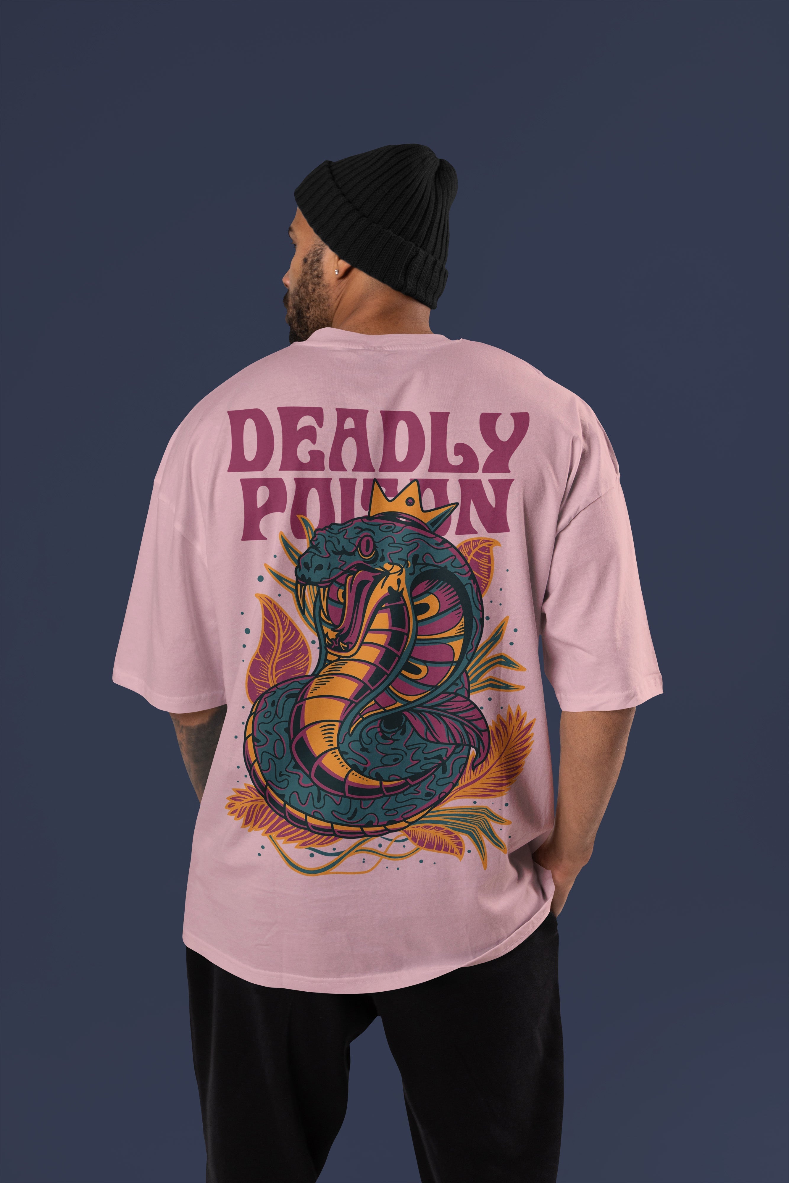 DEADLY POISON Premium Oversize Tshirt (Baby Pink)