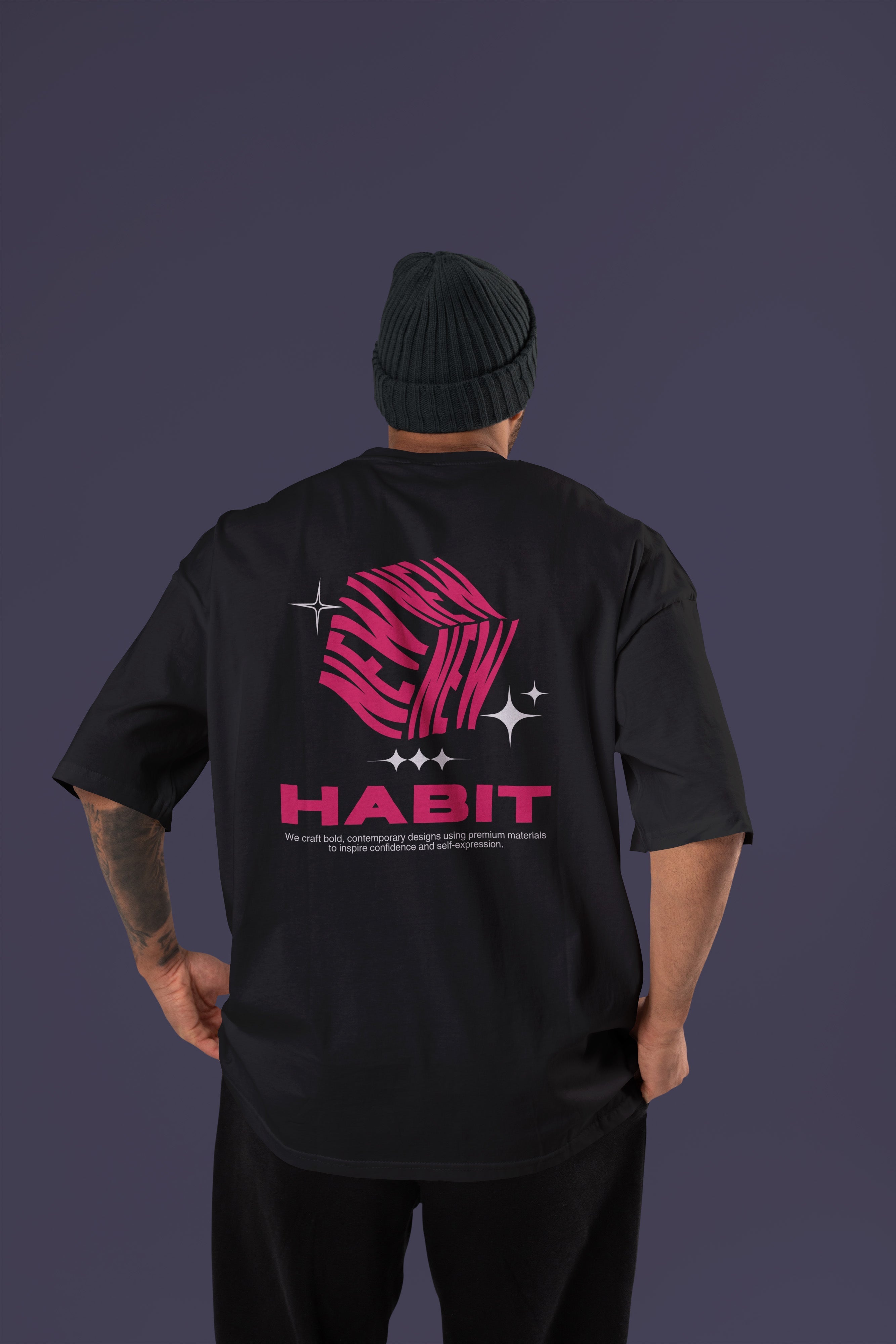 HABIT Premium Oversize Tshirt (Black)
