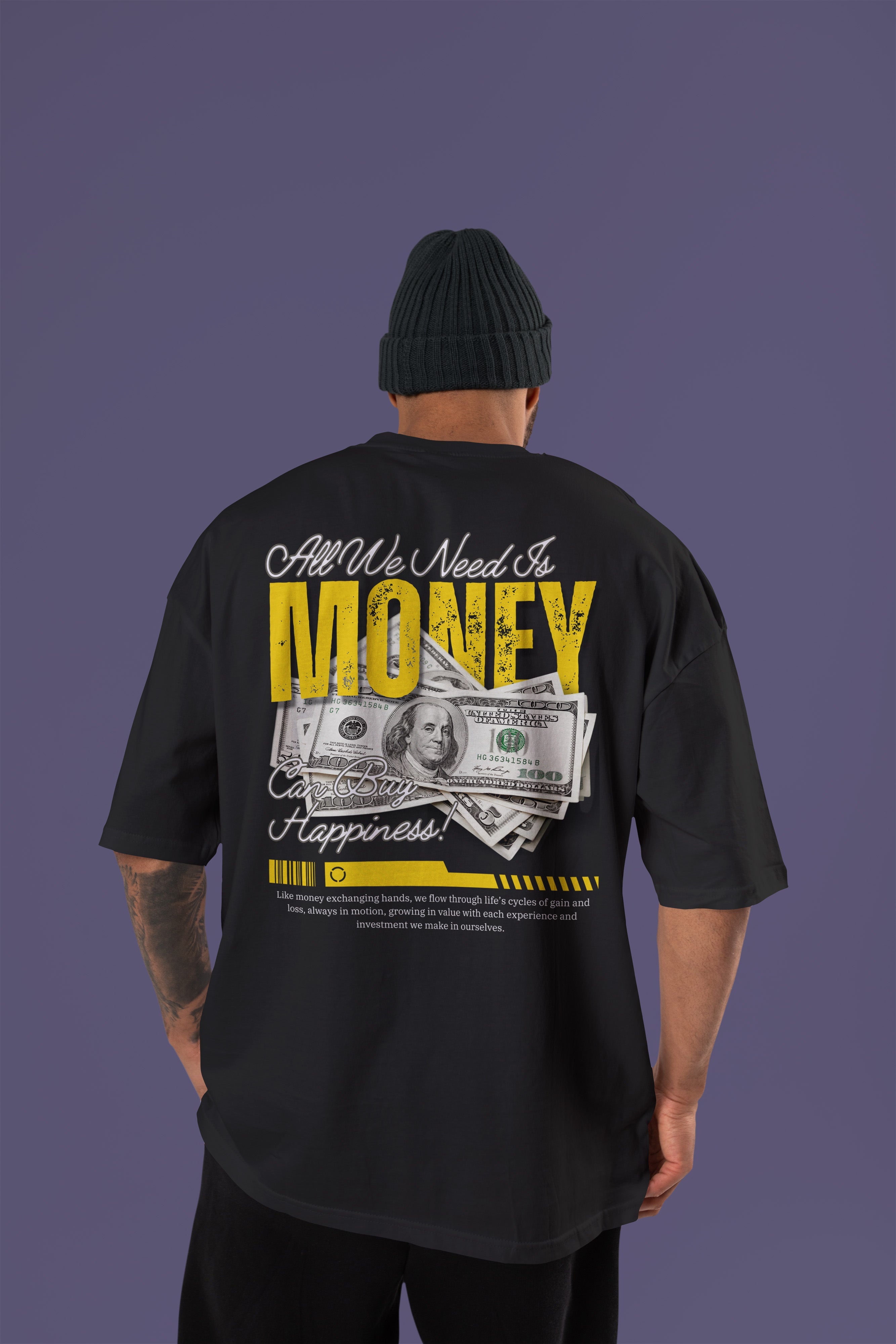 MONEY Premium Oversize Tshirt (Black)