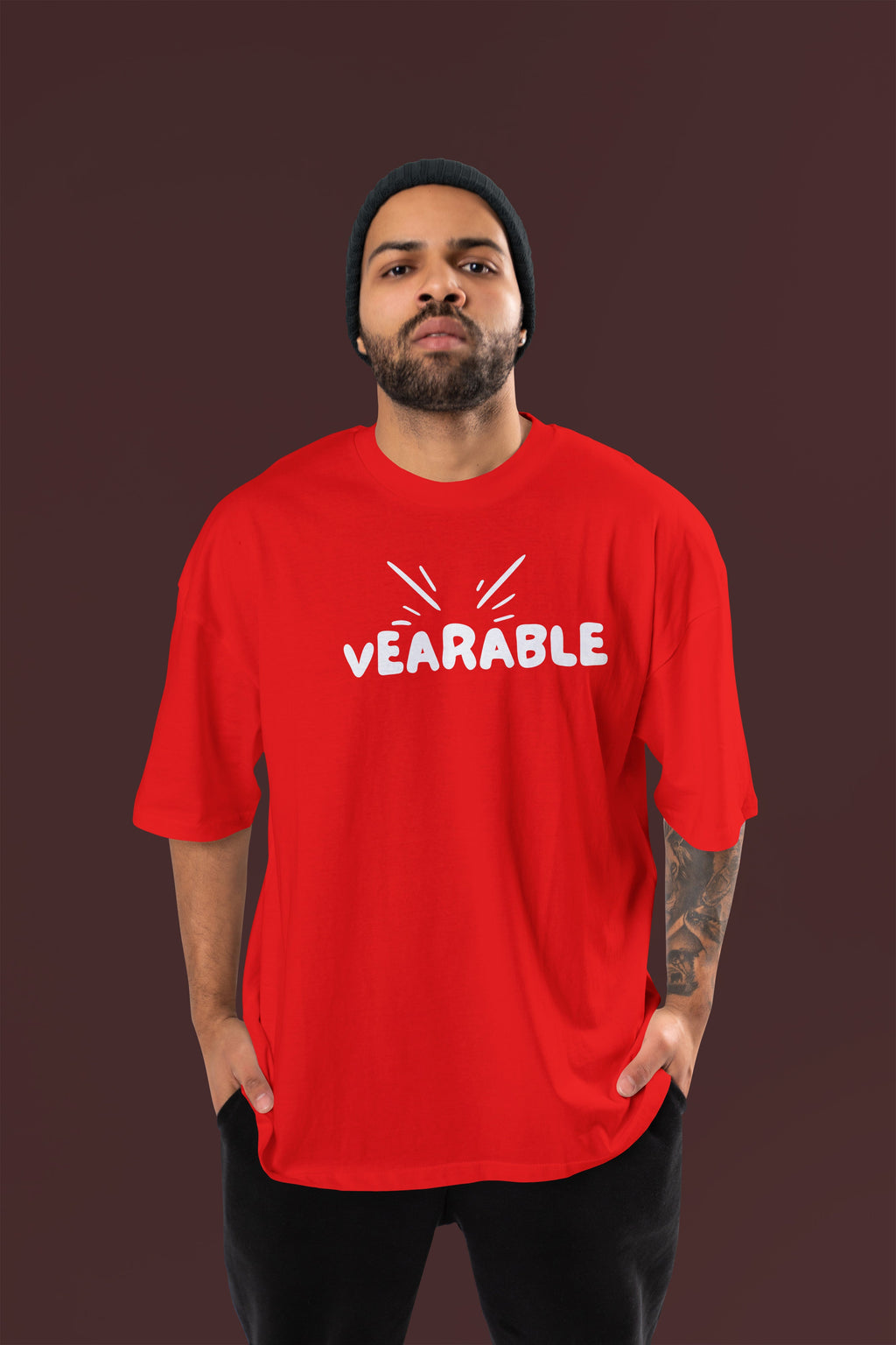 BOOST SKILL Premium Oversize Tshirt (Red)