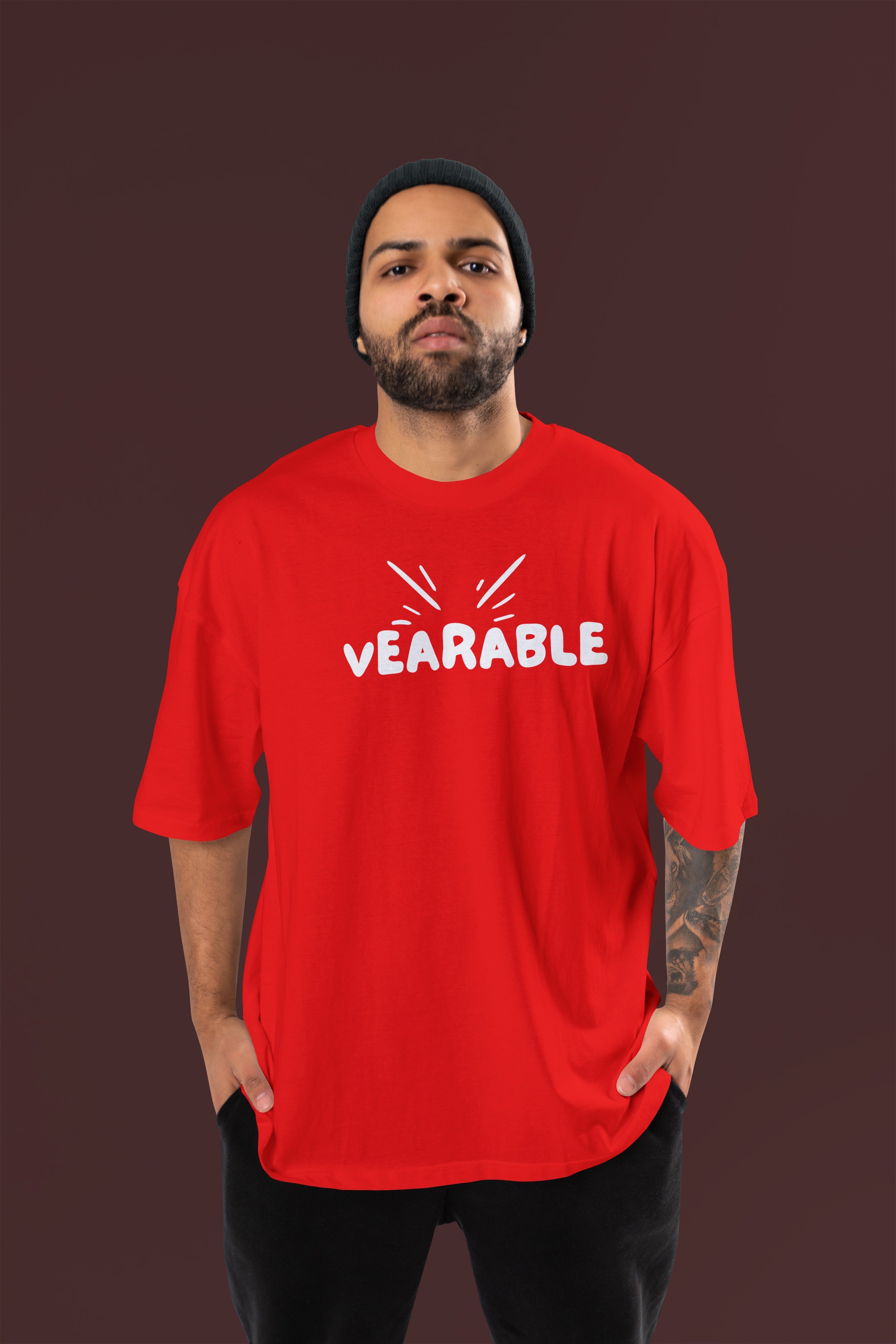 BOOST SKILL Premium Oversize Tshirt (Red)