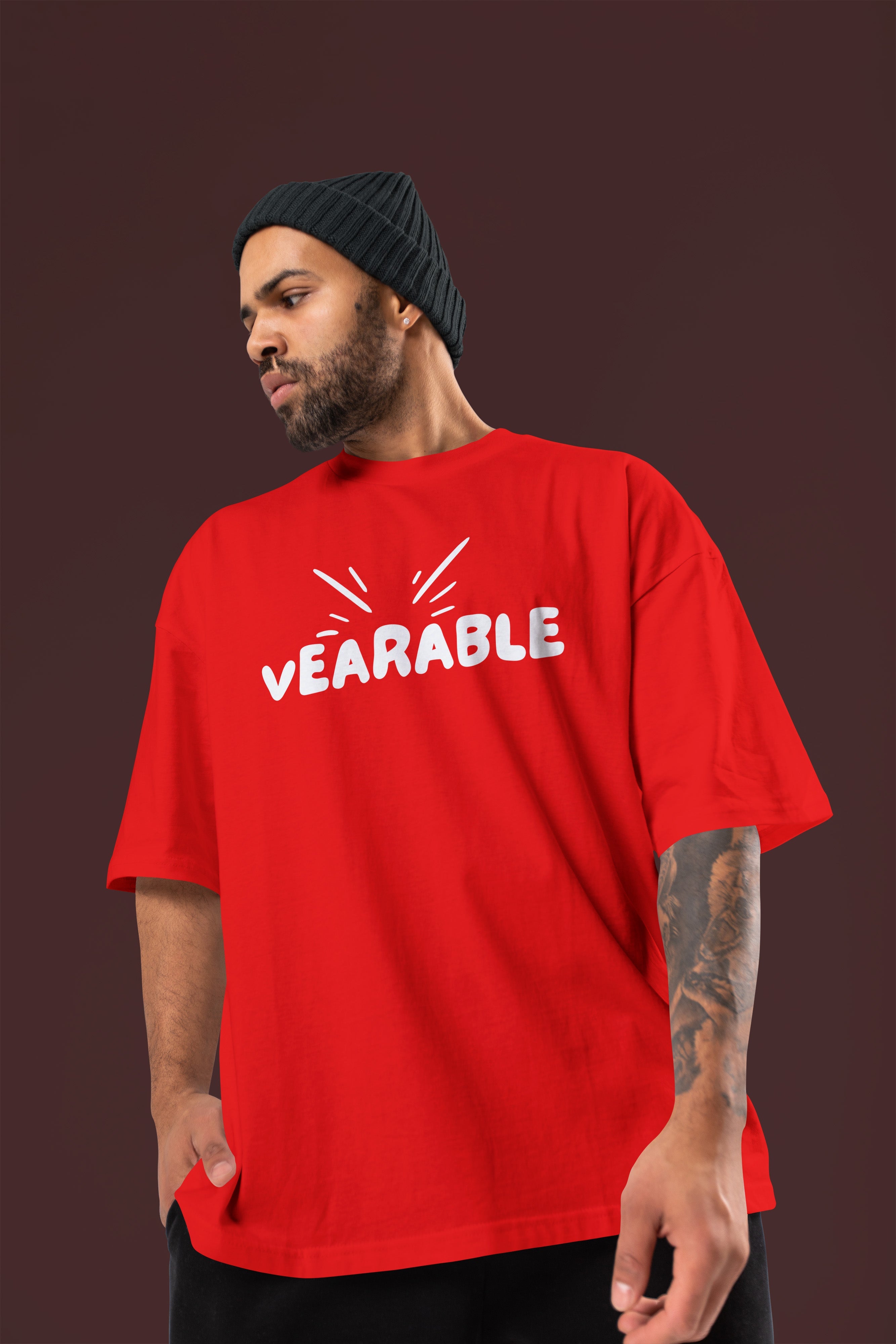 BOOST SKILL Premium Oversize Tshirt (Red)
