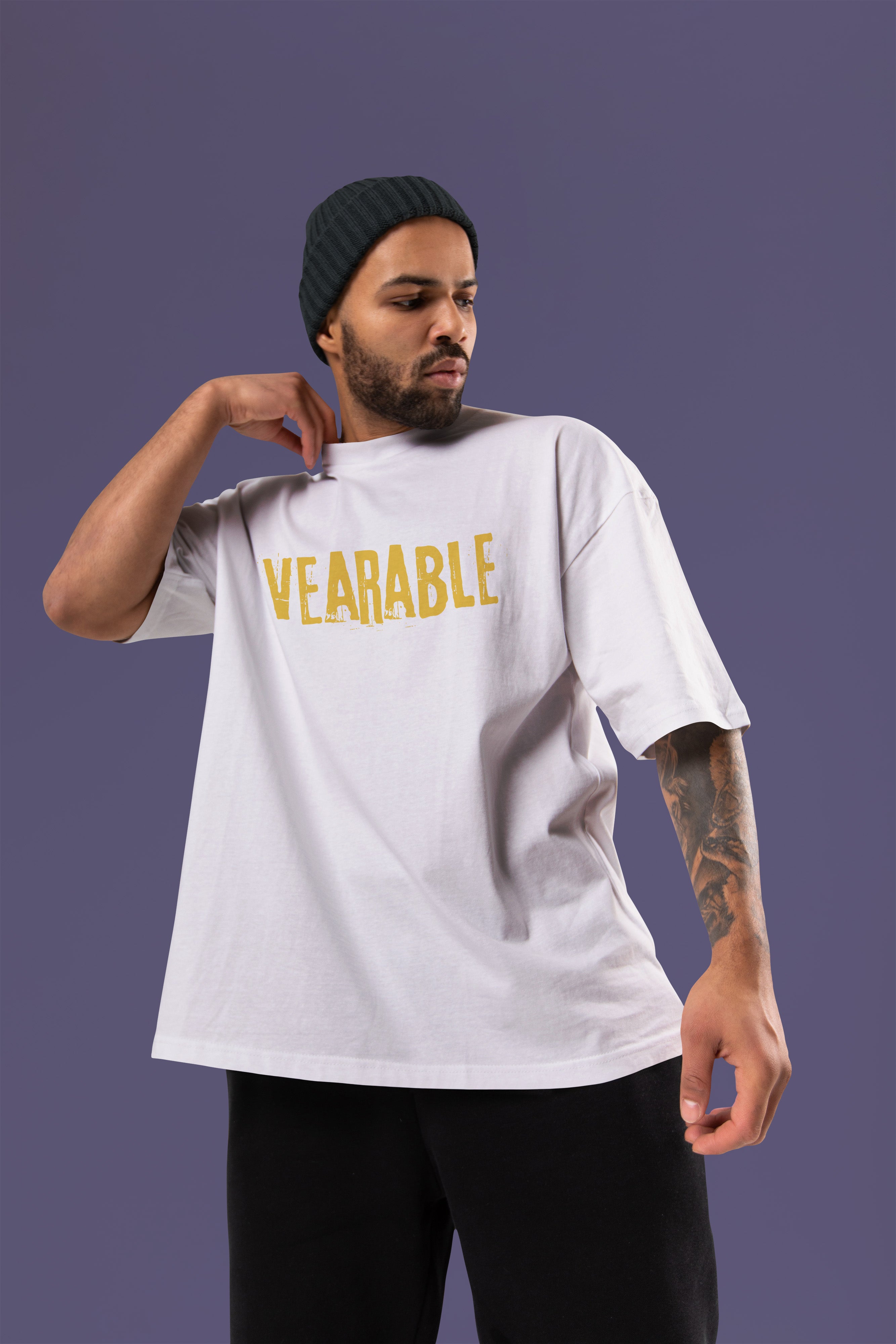 BORN RACE Premium Oversize Tshirt (White)