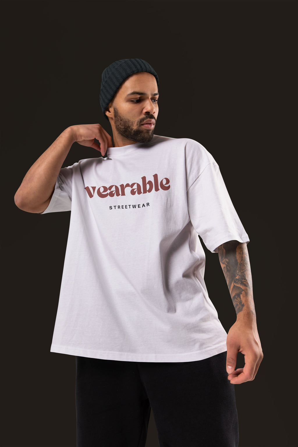 DARK VISIONS Premium Oversize Tshirt (White)
