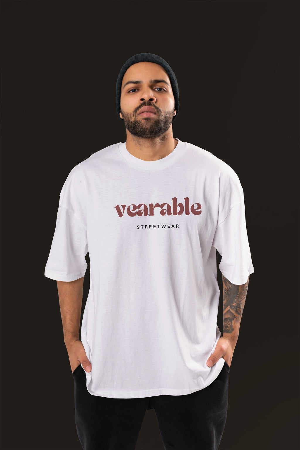 DARK VISIONS Premium Oversize Tshirt (White)