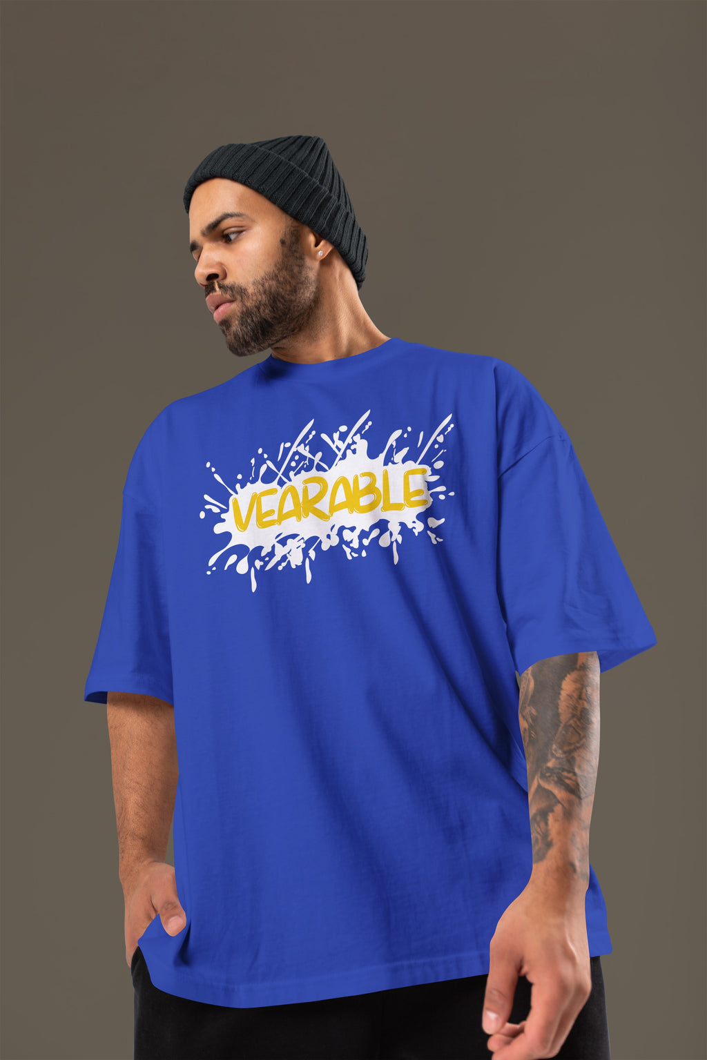 STAY HIGH Premium Oversize Tshirt (Royal Blue)