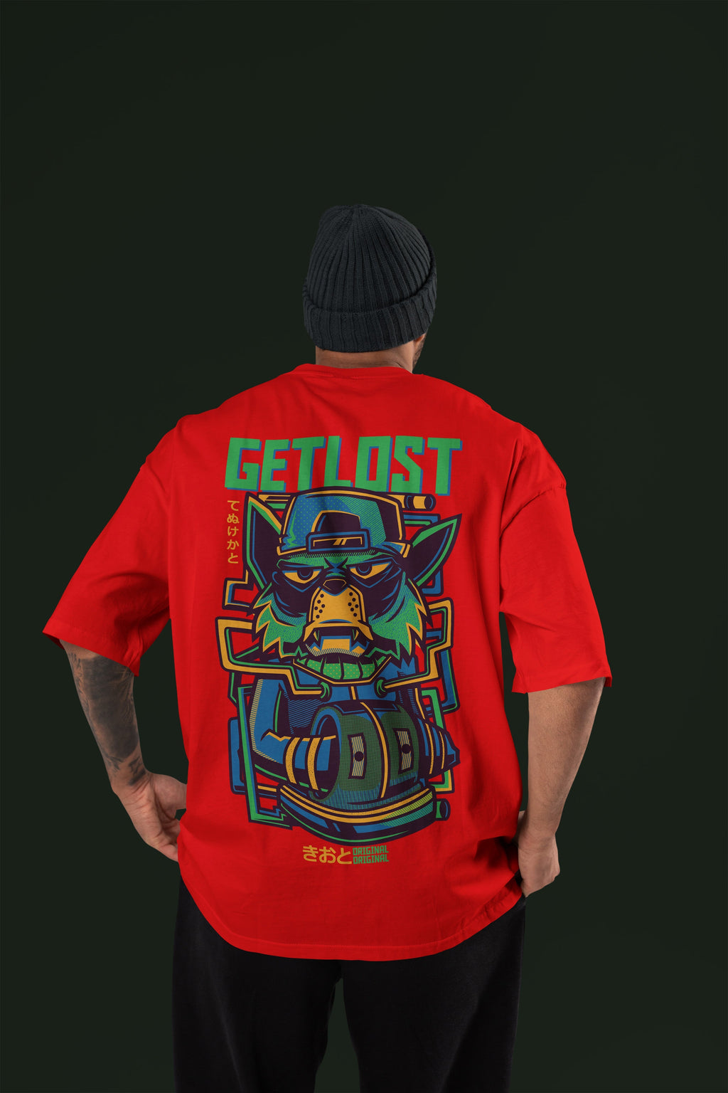 GETLOST Premium Oversize Tshirt (Red)