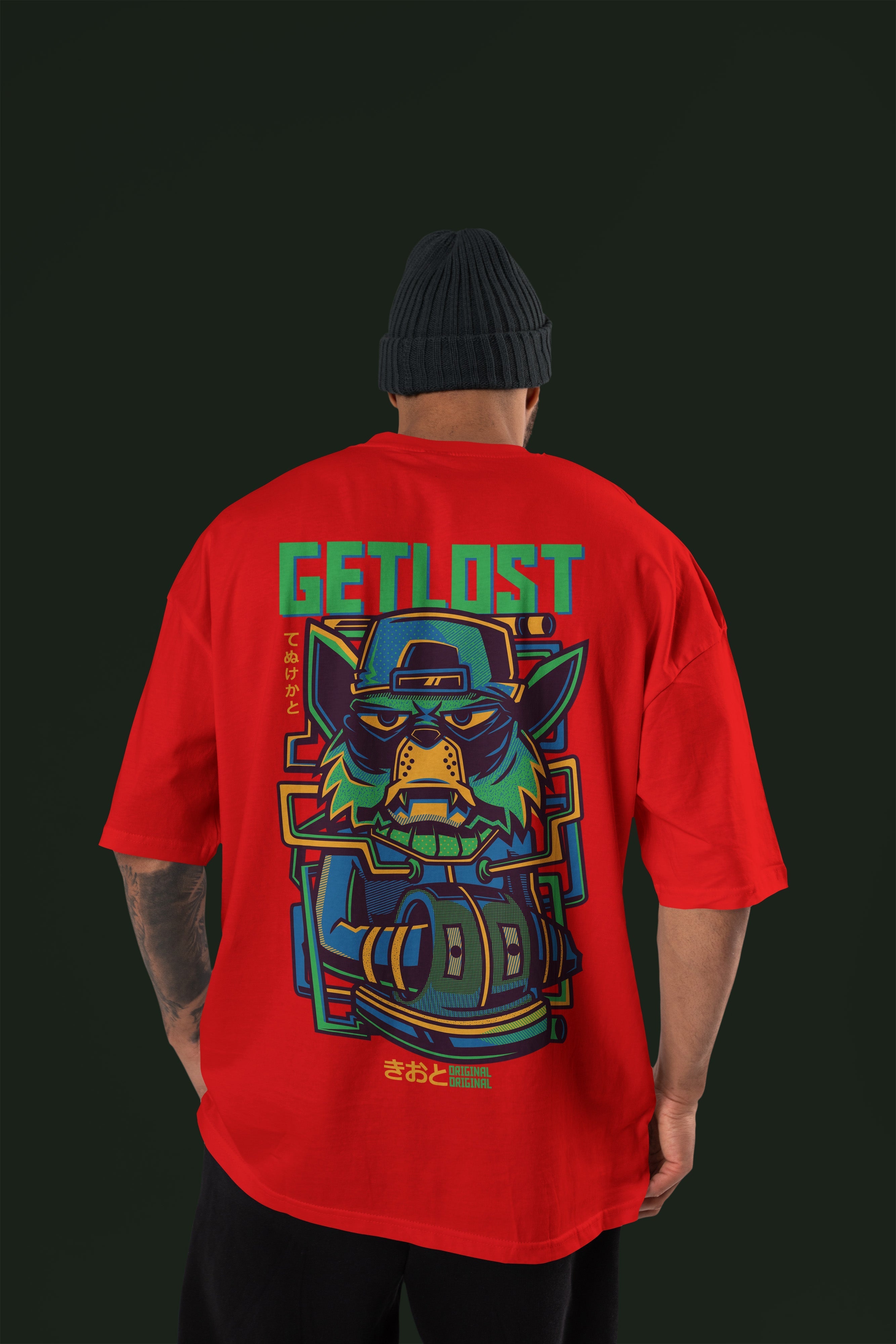 GETLOST Premium Oversize Tshirt (Red)