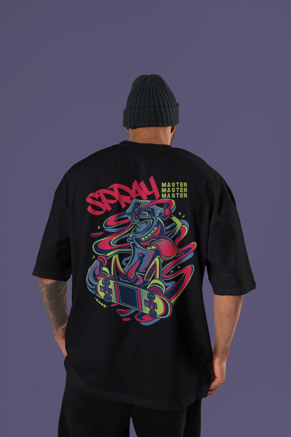 SPRAY Premium Oversize Tshirt (Black)