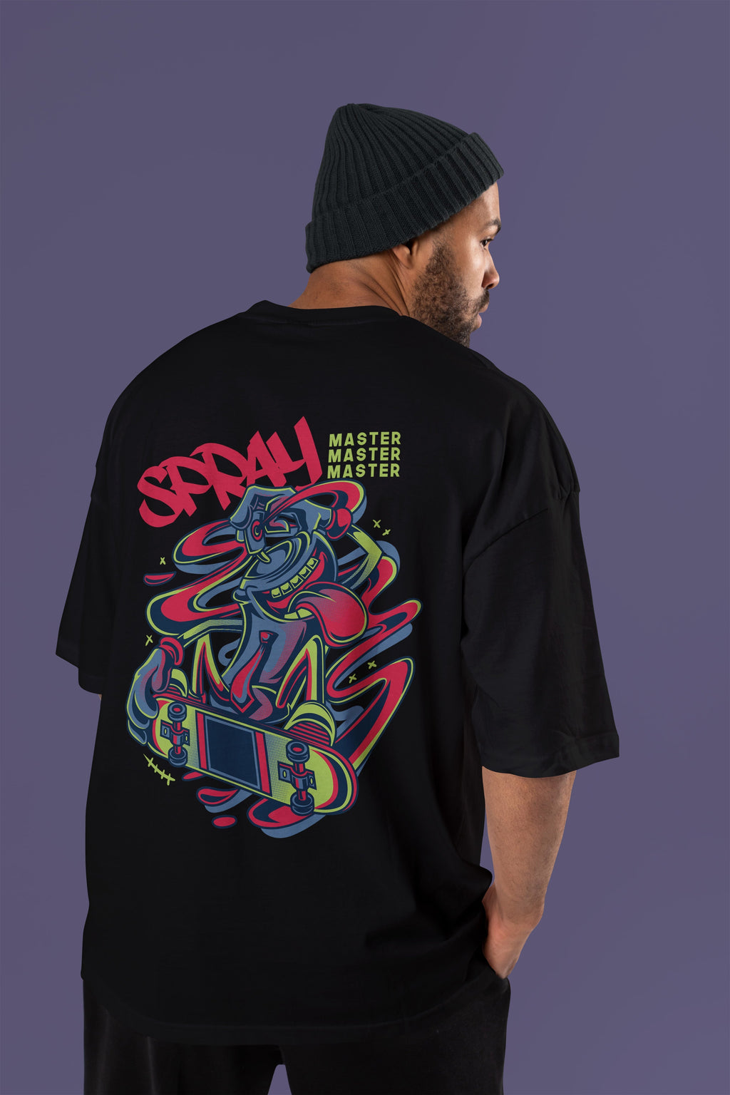 SPRAY Premium Oversize Tshirt (Black)