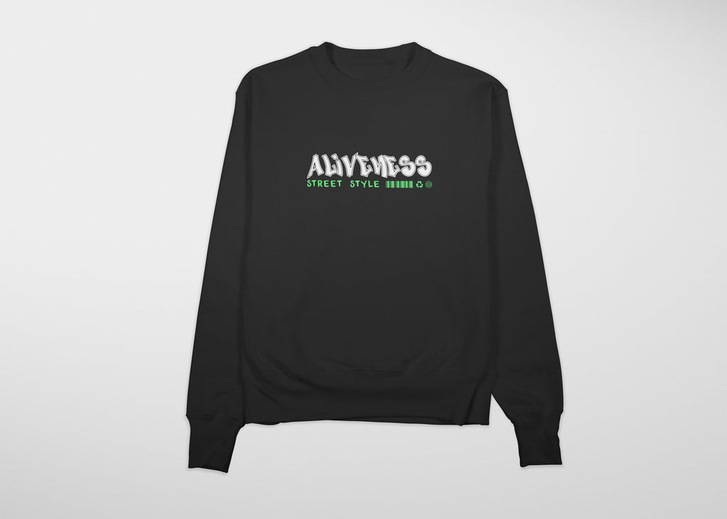 ALIVENESS Premium Sweatshirt (Black)