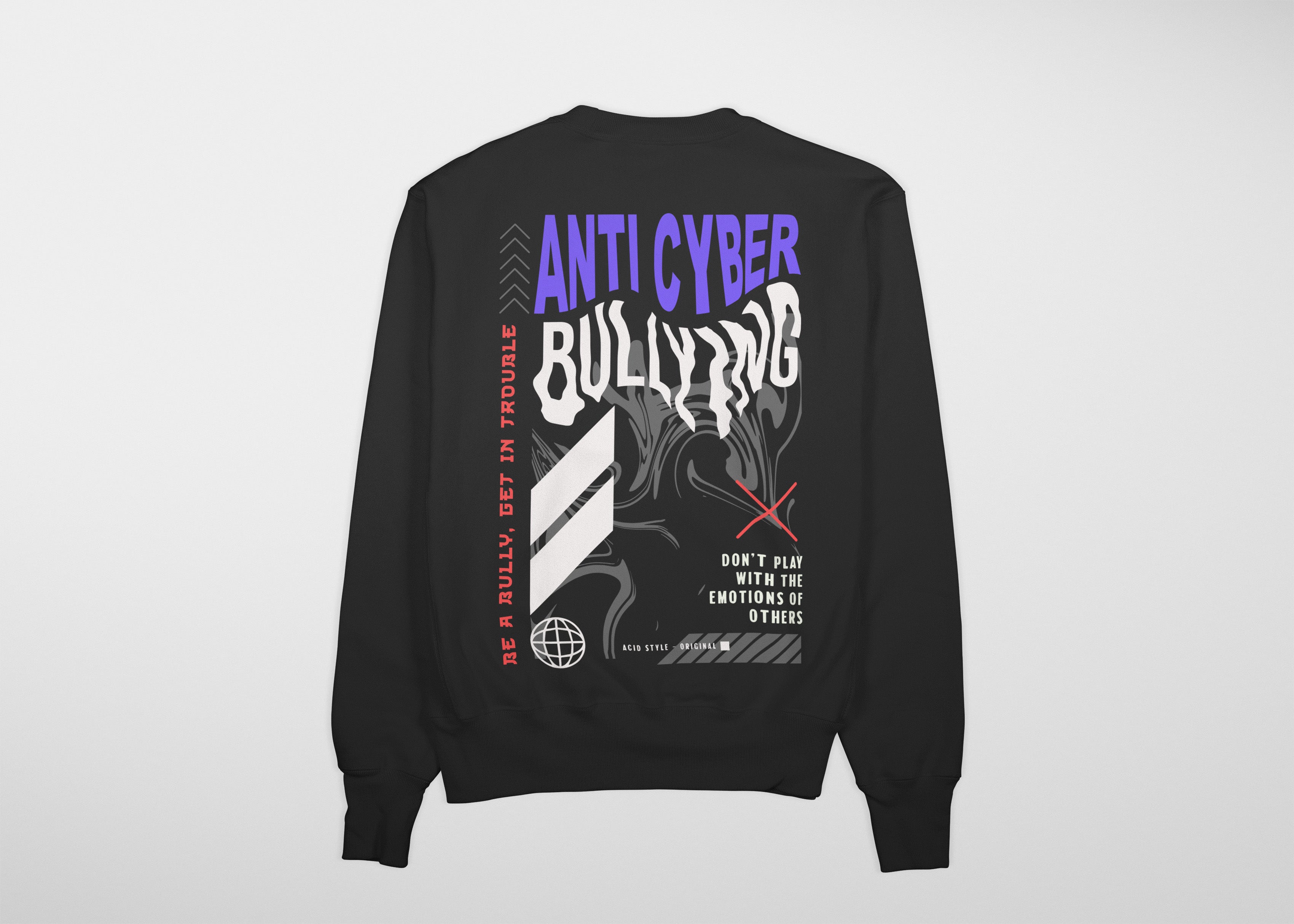 ANTI CYBER Premium Sweatshirt (Black)