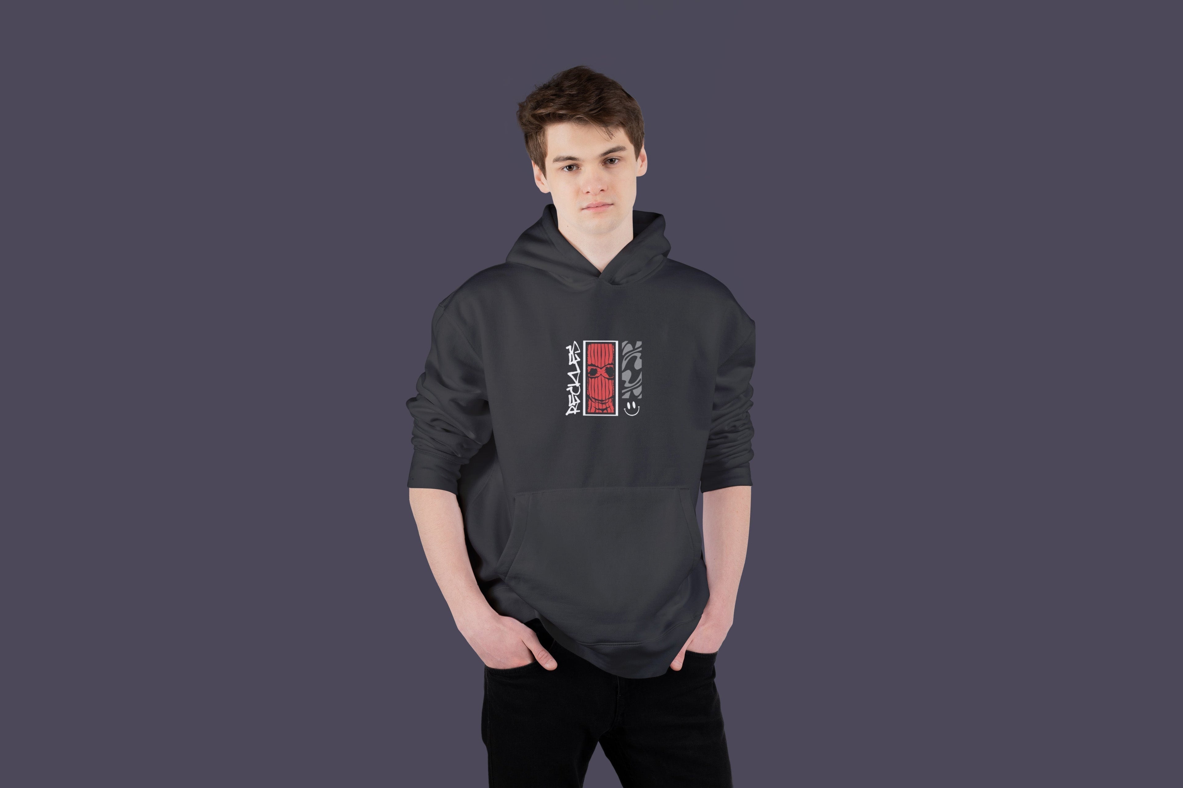 RACKLESS Ultra Premium Oversize Hoodie 350 GSM (Black)