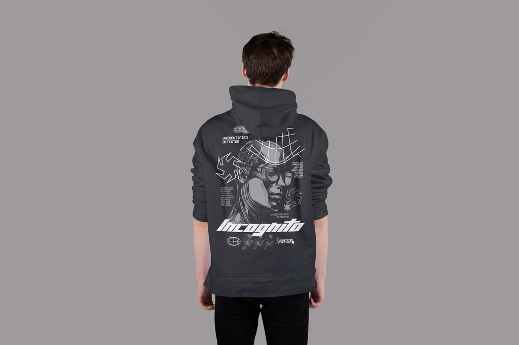 INCOGNITO Ultra Premium Oversize Hoodie 350 GSM (Black)