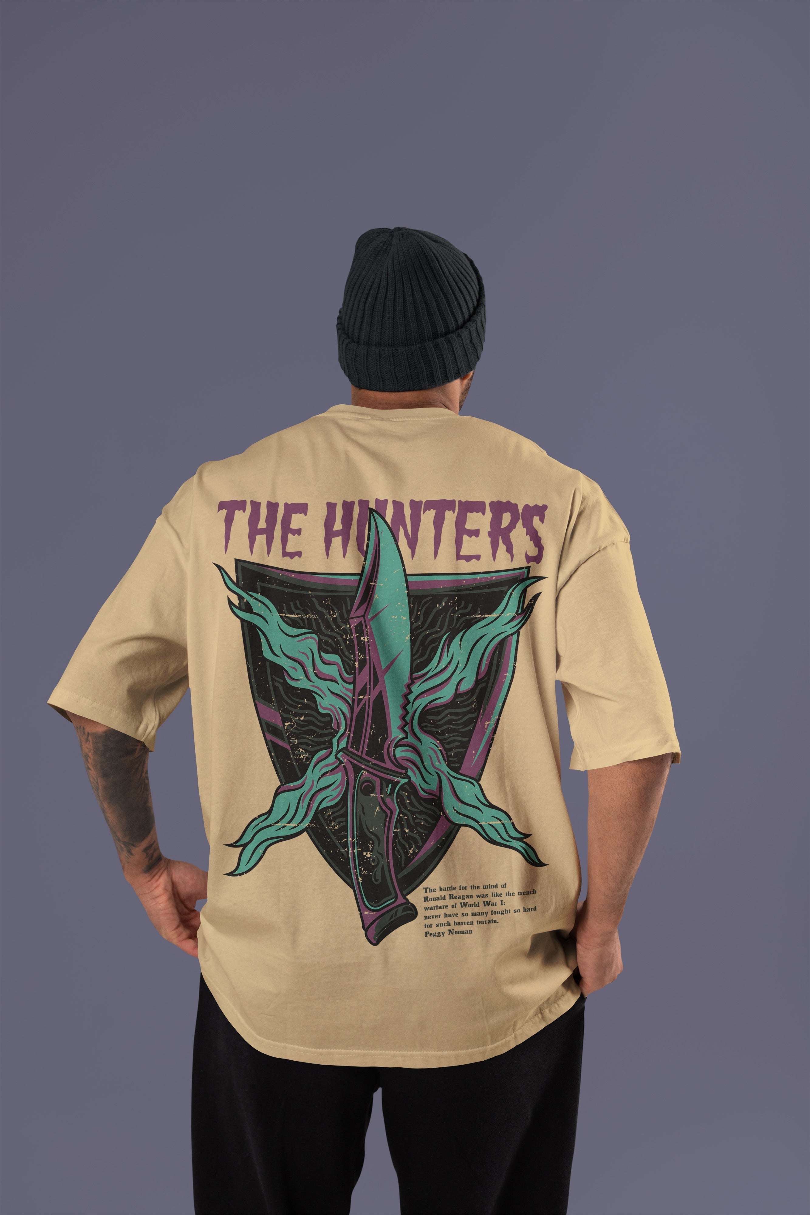 THE HUNTERS Premium Oversize Tshirt (Biege)