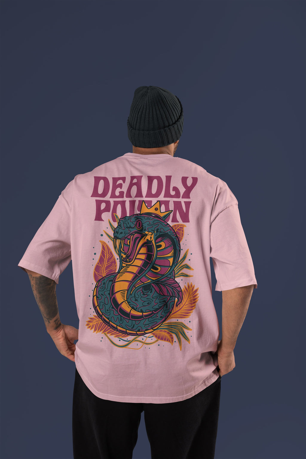 DEADLY POISON Premium Oversize Tshirt (Baby Pink)