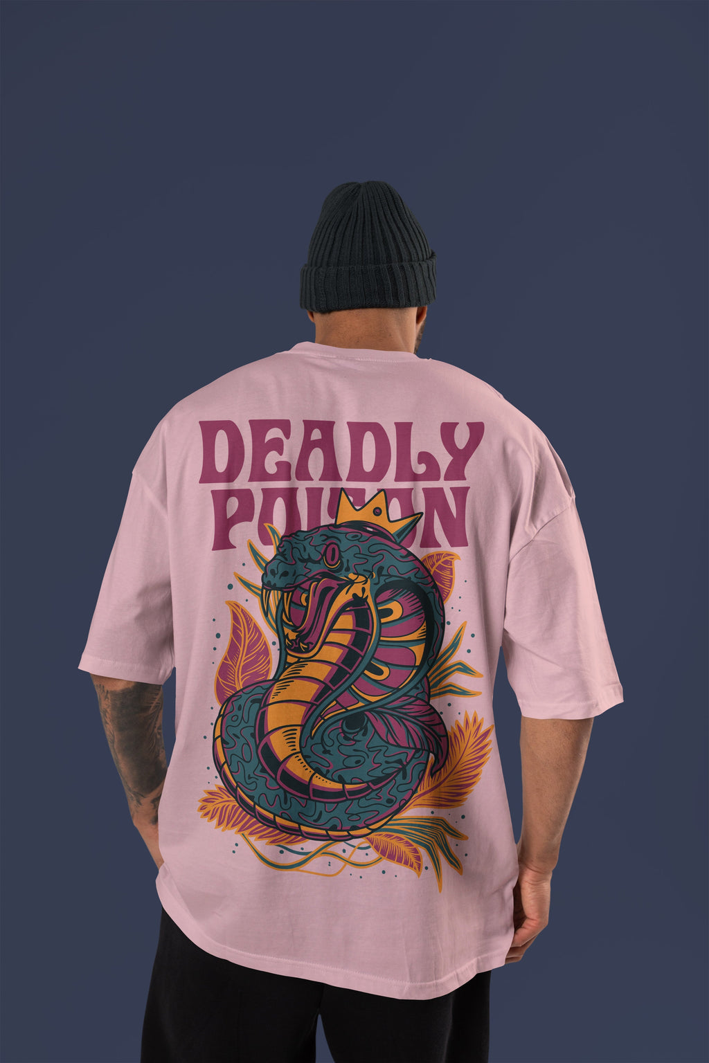 DEADLY POISON Premium Oversize Tshirt (Baby Pink)