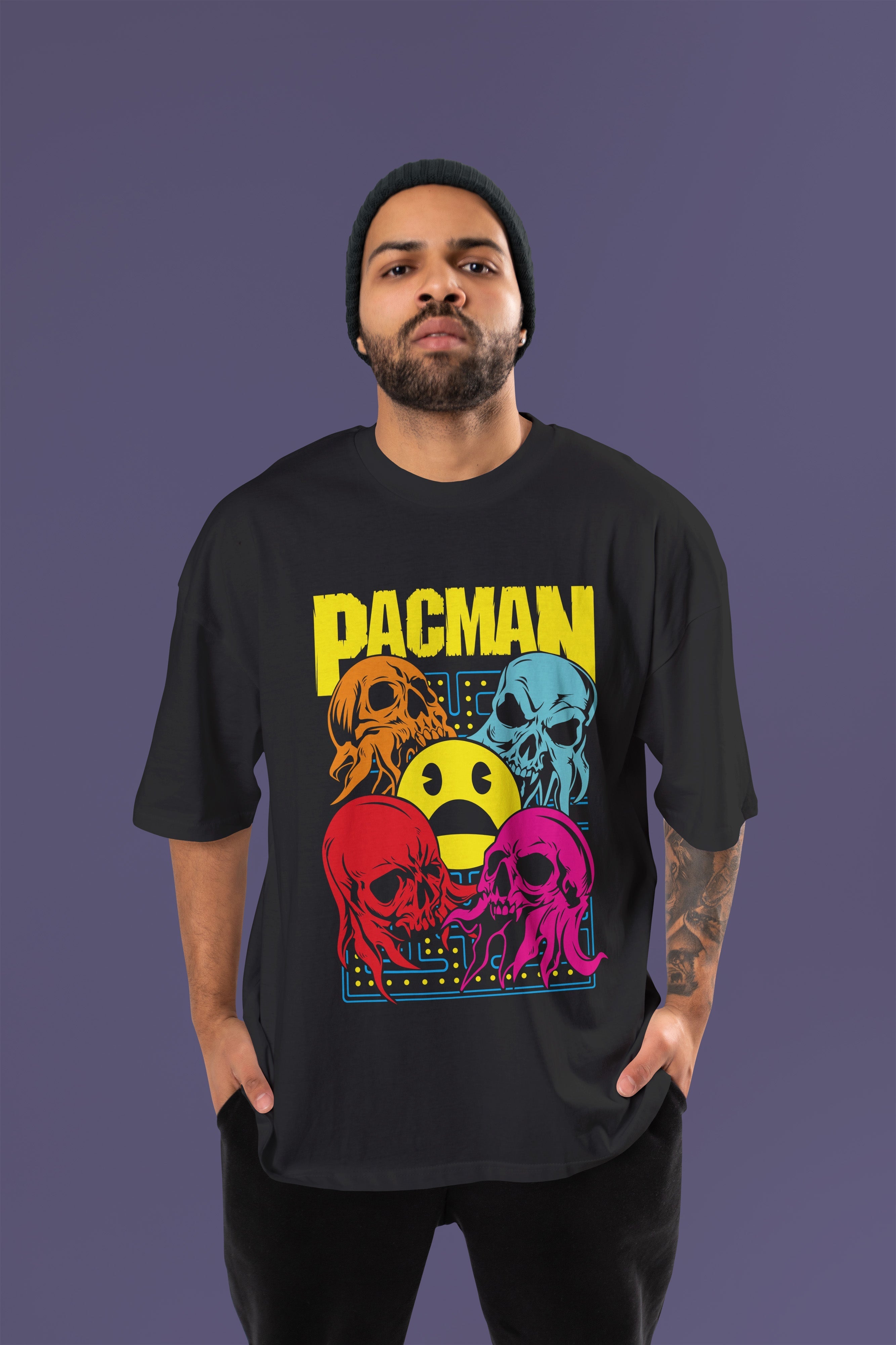 PACMAN Premium Oversize Tshirt (Black)