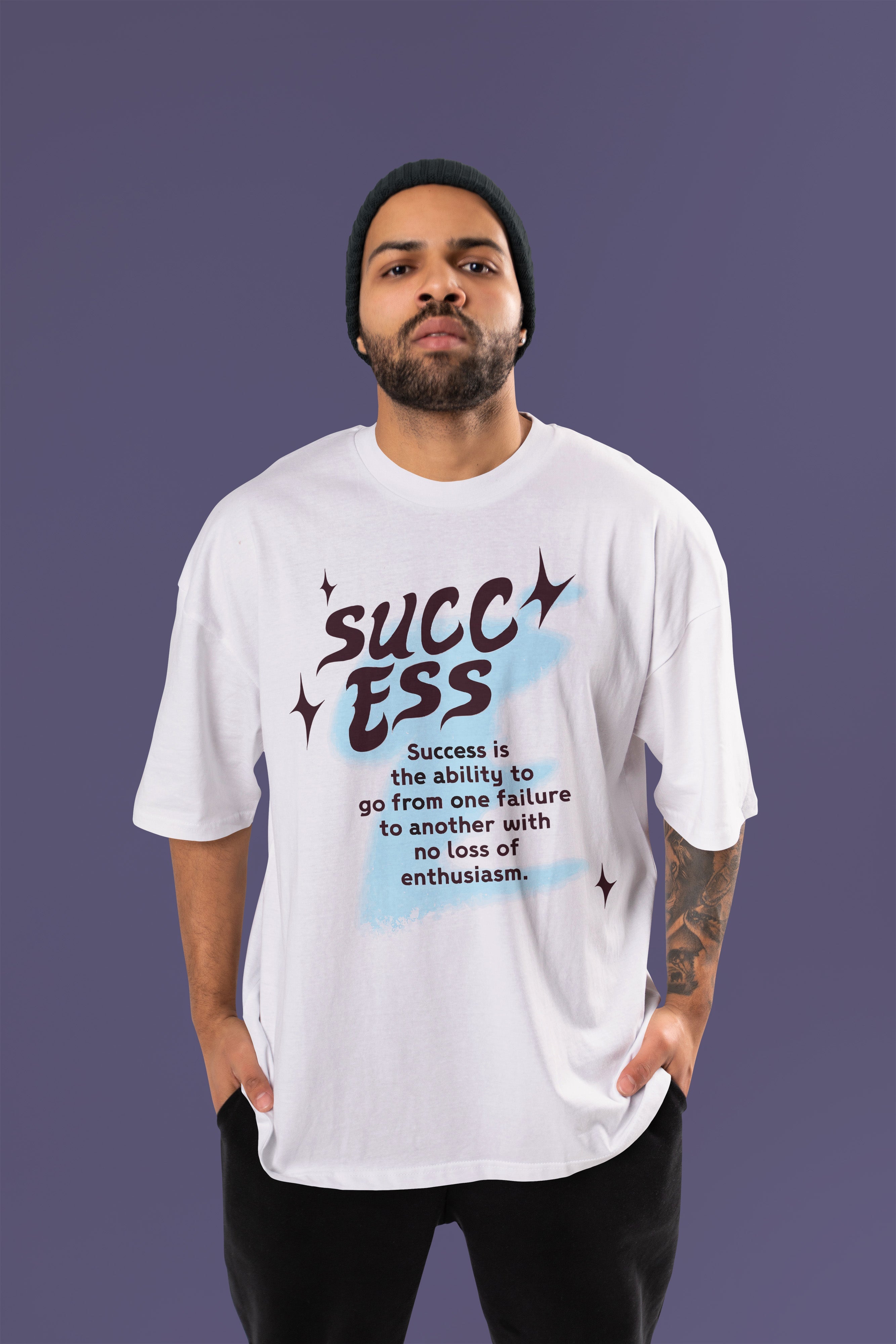 SUCCESS Premium Oversize Tshirt (White)