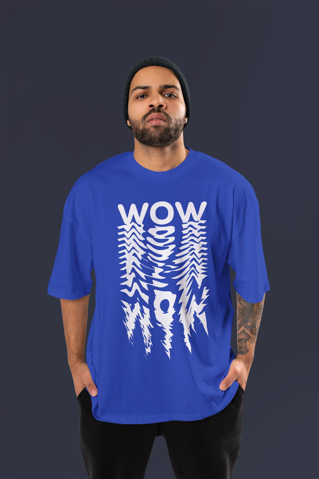 WOW Premium Oversize Tshirt (Royal Blue)