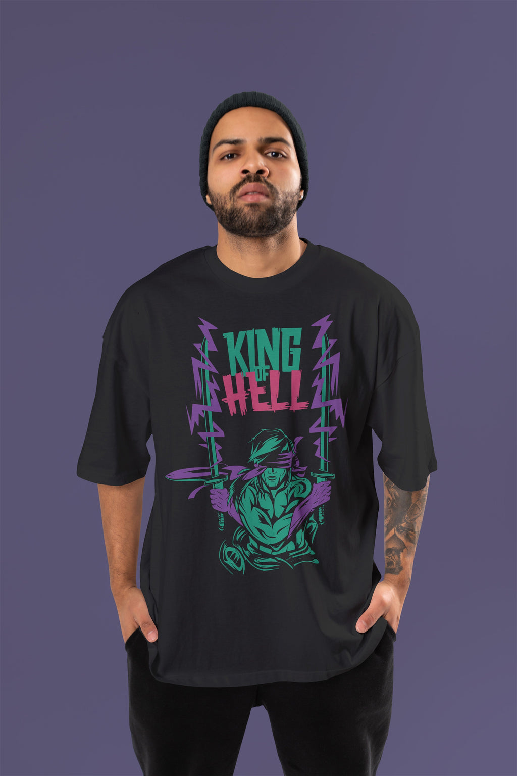 KING OF HELL Premium Oversize Tshirt (Black)