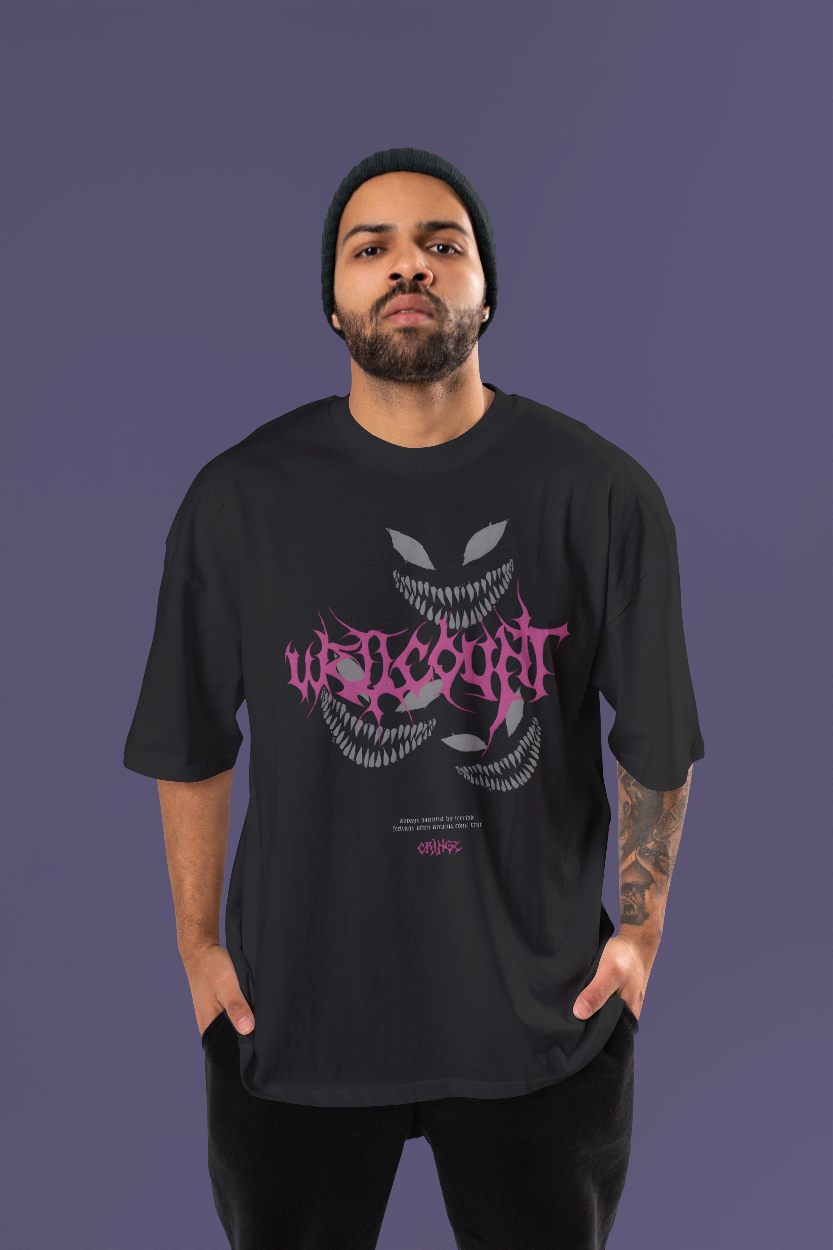 WELLCOUNT Premium Oversize Tshirt (Black)