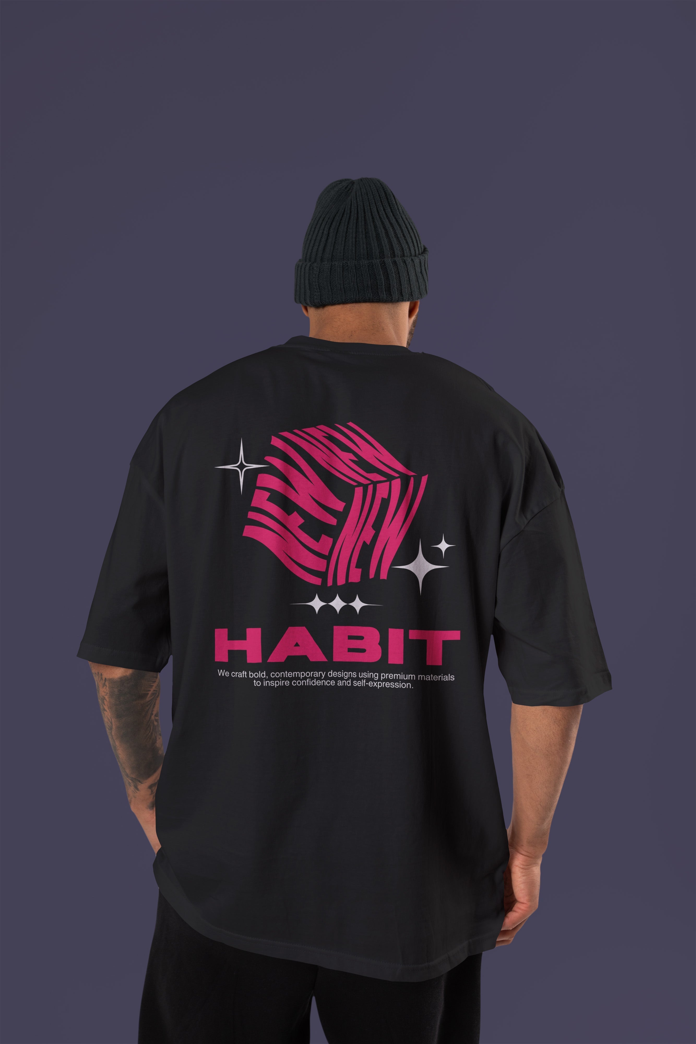 HABIT Premium Oversize Tshirt (Black)