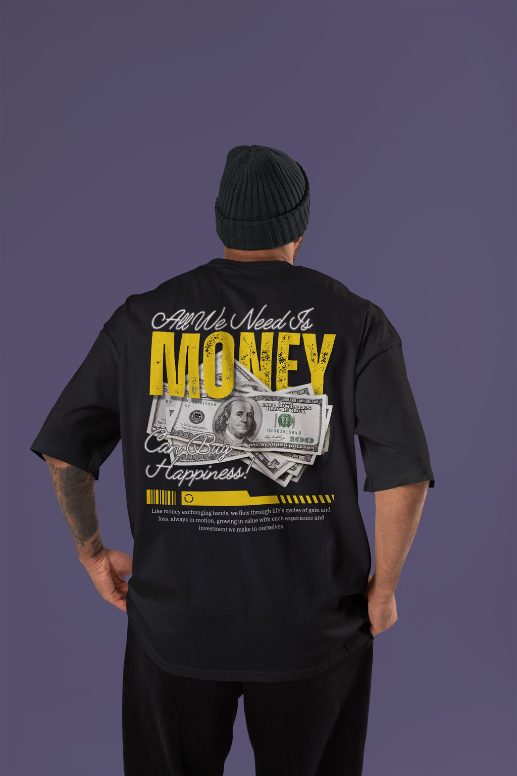 MONEY Premium Oversize Tshirt (Black)